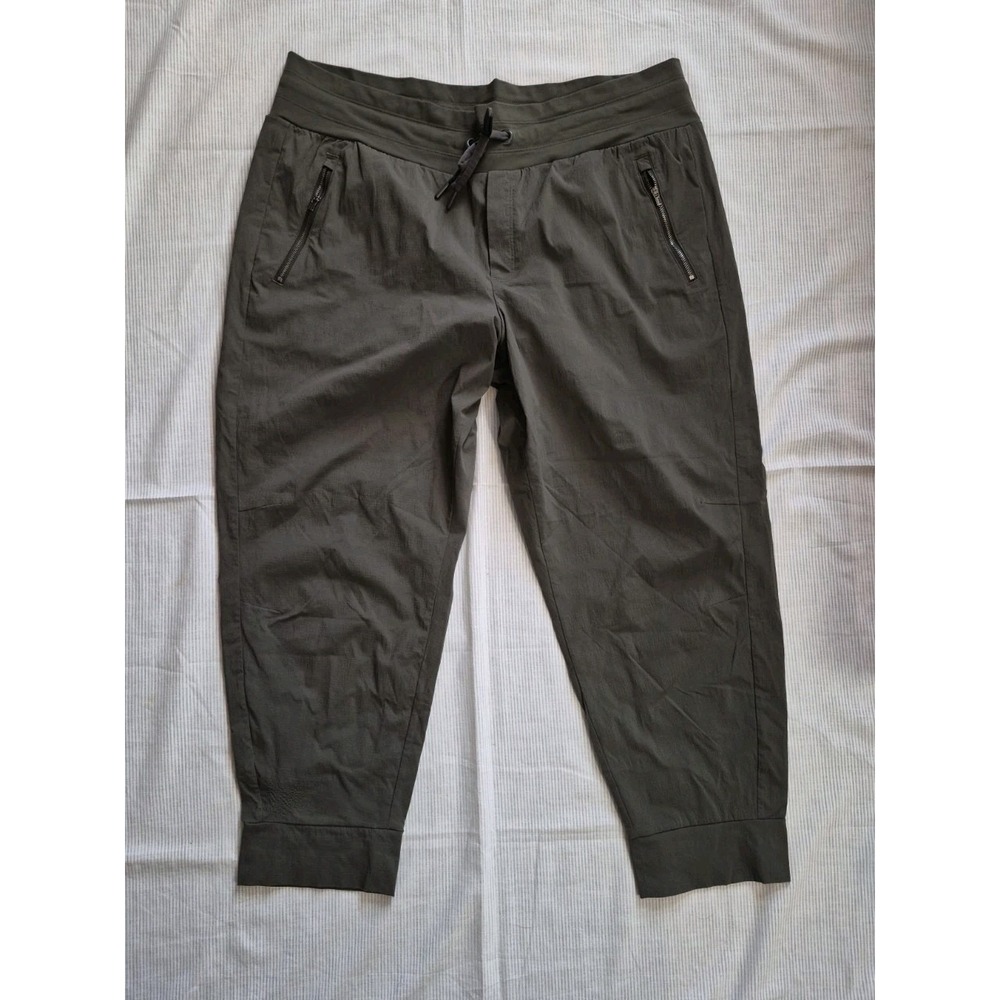 Athleta Trekkie North Jogger Pants Olive Green Size 18 Outdoorcore Hiking Travel
